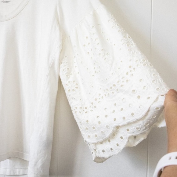 American Eagle Soft & Sexy Bell Eyelet Top, Small - Picture 6 of 13
